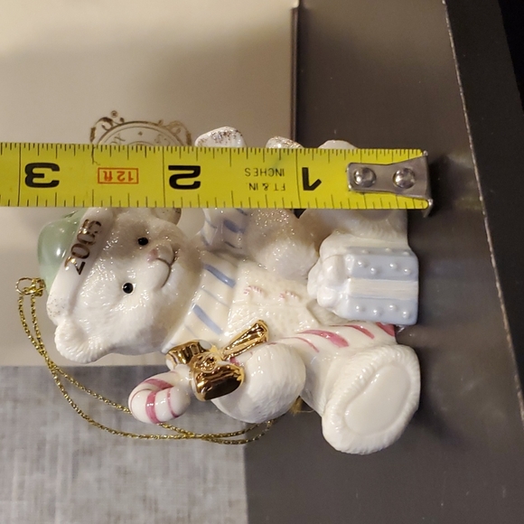 Lenox Teddy Ornament - Picture 2 of 6